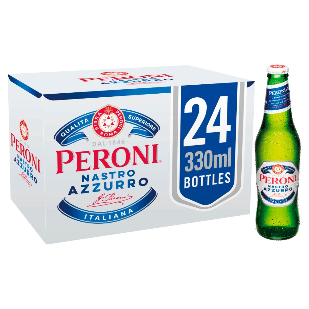 118902 Peroni Nastro Azzurro Bottle 24 x 330ml - Image 1