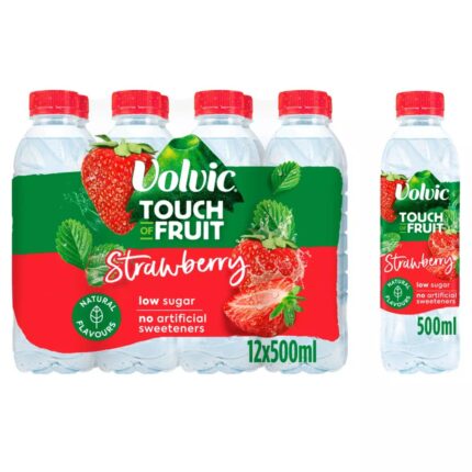 Volvic Touch of Fruit Low Sugar Strawberry 12 x 500ml