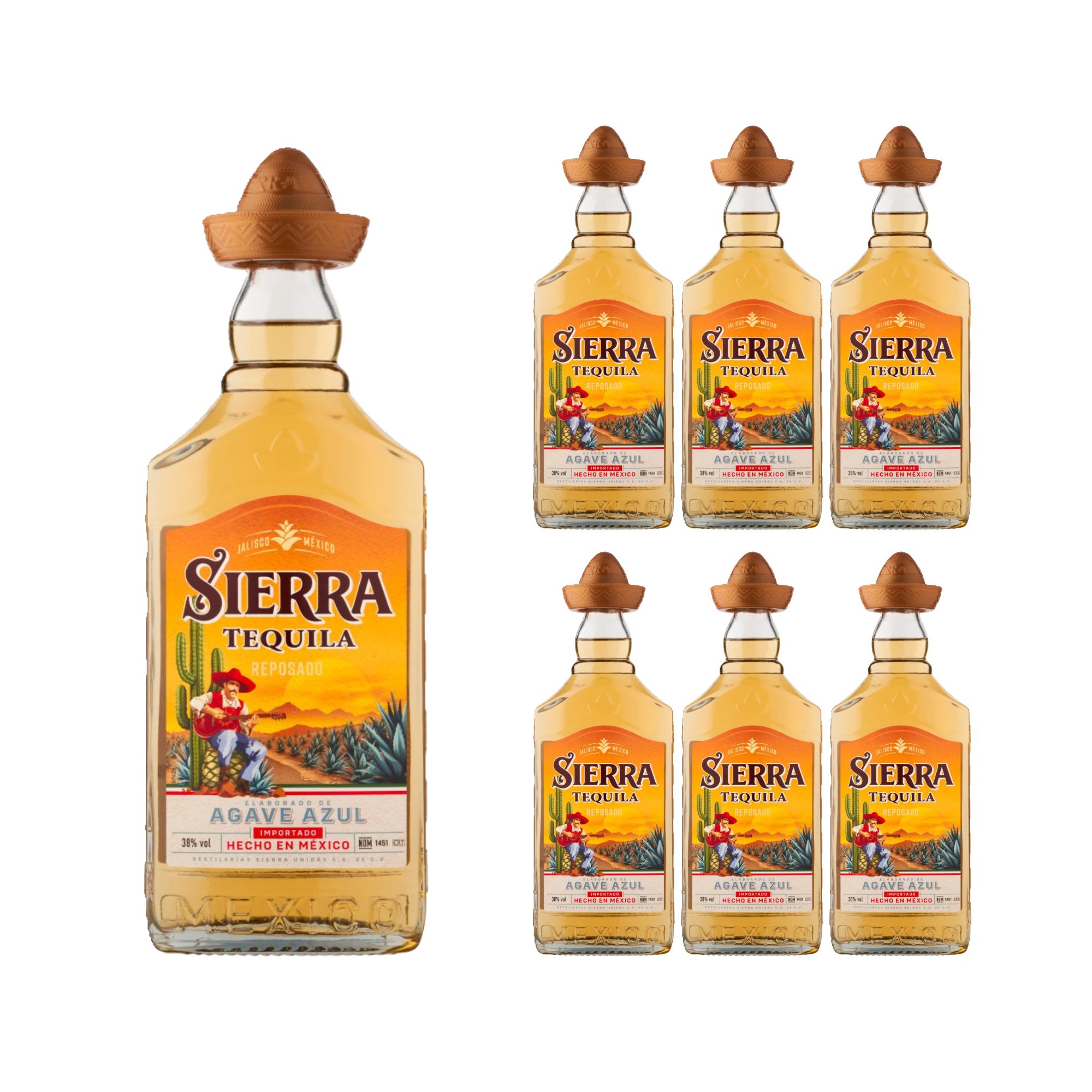 60868 Sierra Tequila Reposado 6 x 50Cl - Image 1