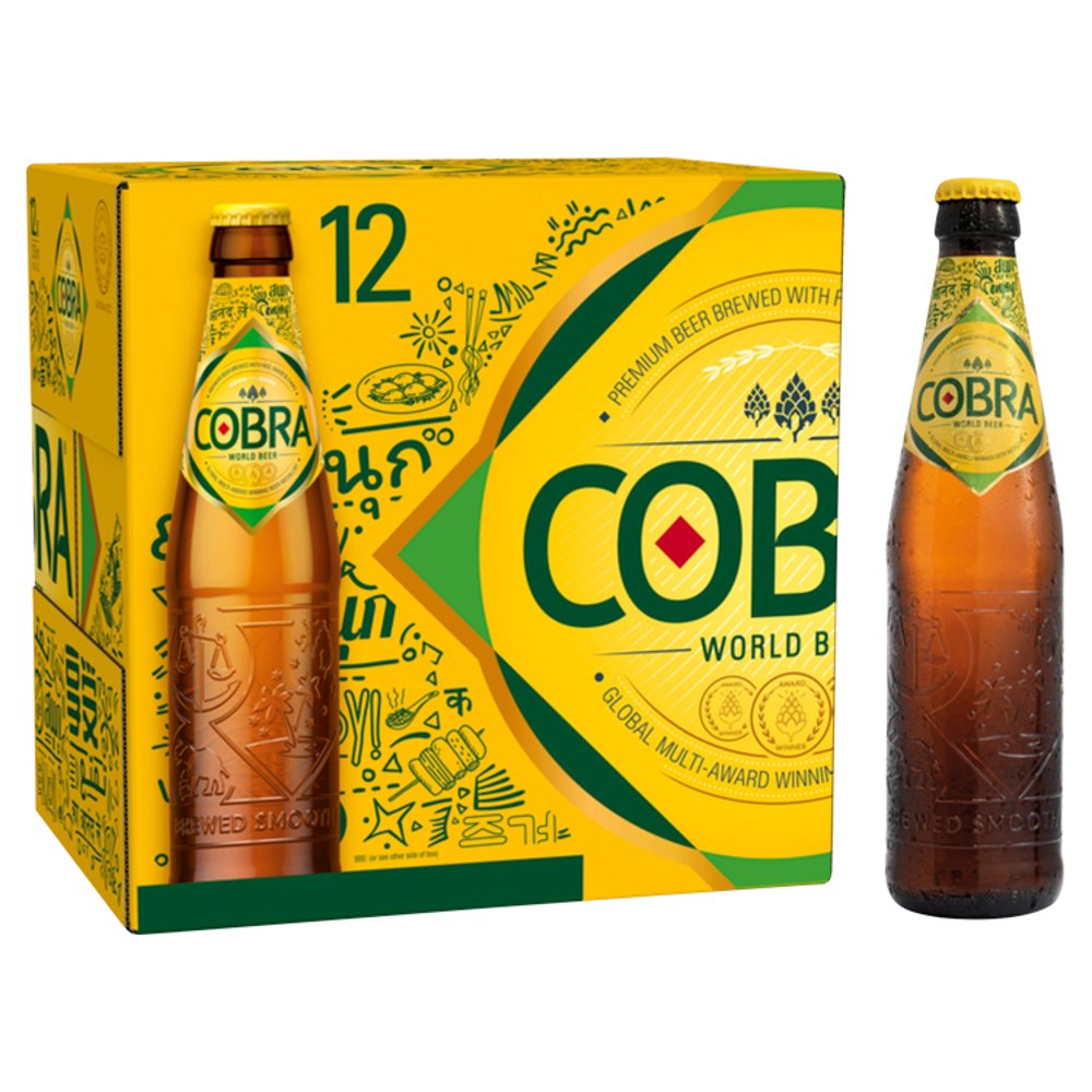 610544 Cobra Premium Beer 330ml x 12 - Image 1