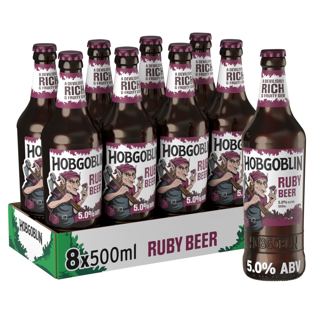 817032 Hobgoblin Ruby Ale Beer Bottle 8 x 500ml - Image 1