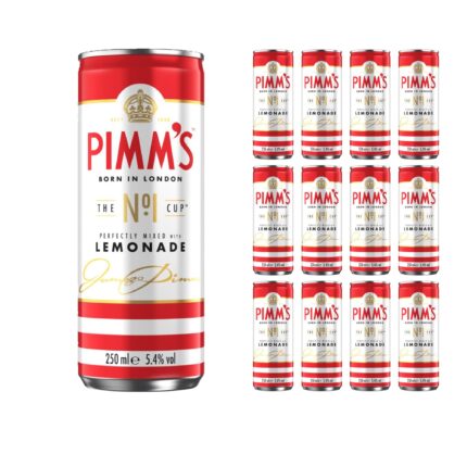 Pimm's no1 and Lemonade Ready to Drink premix 5.4% vol  12 x 250ml