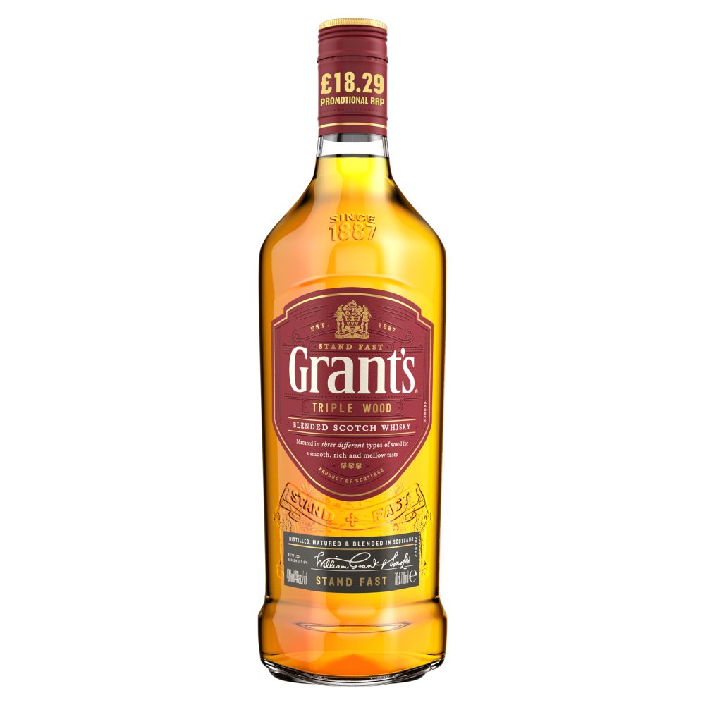 819577 Grant's Triple Wood Blended Scotch Whisky 1 x 70Cl - Image 1