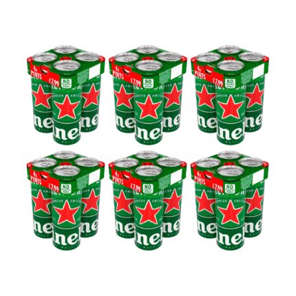Heineken Premium Lager Beer Pint Can 4 x 568ml
