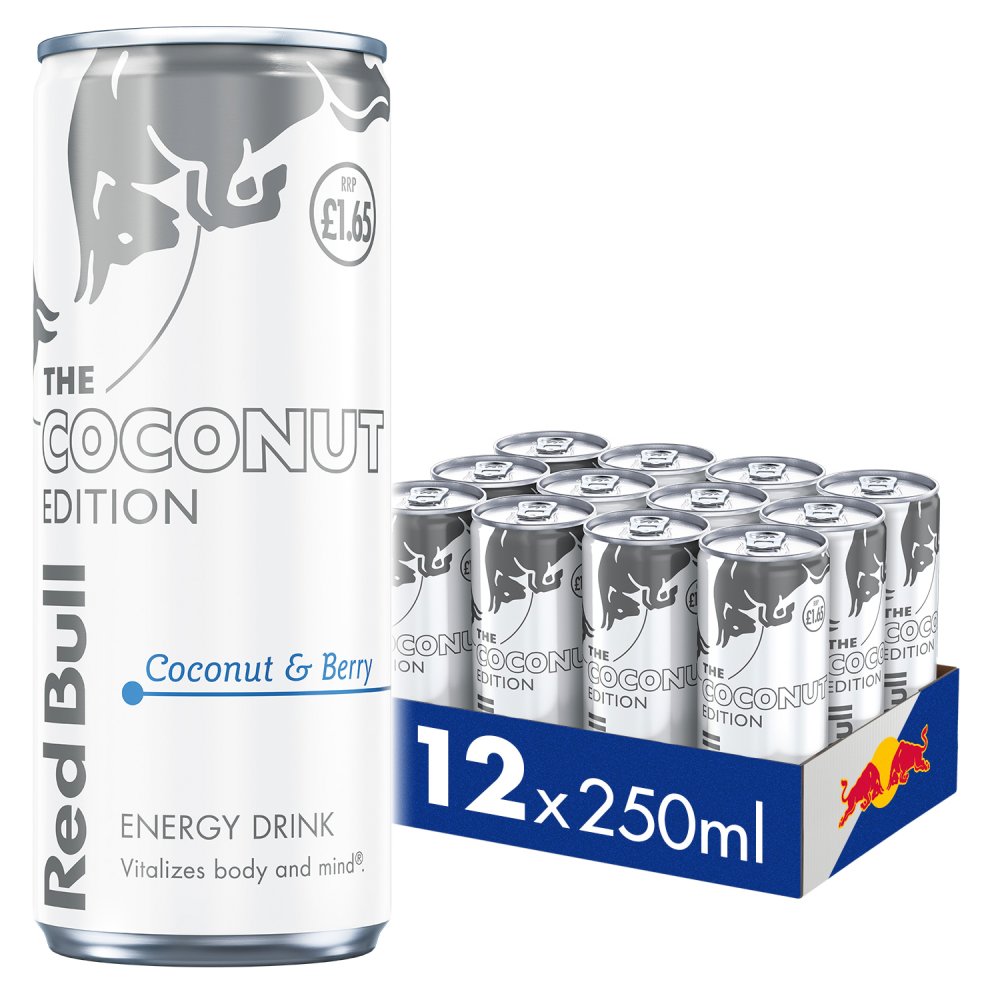 825373 Red Bull Energy Drink Coconut Edition 250ml x 12 - Image 1