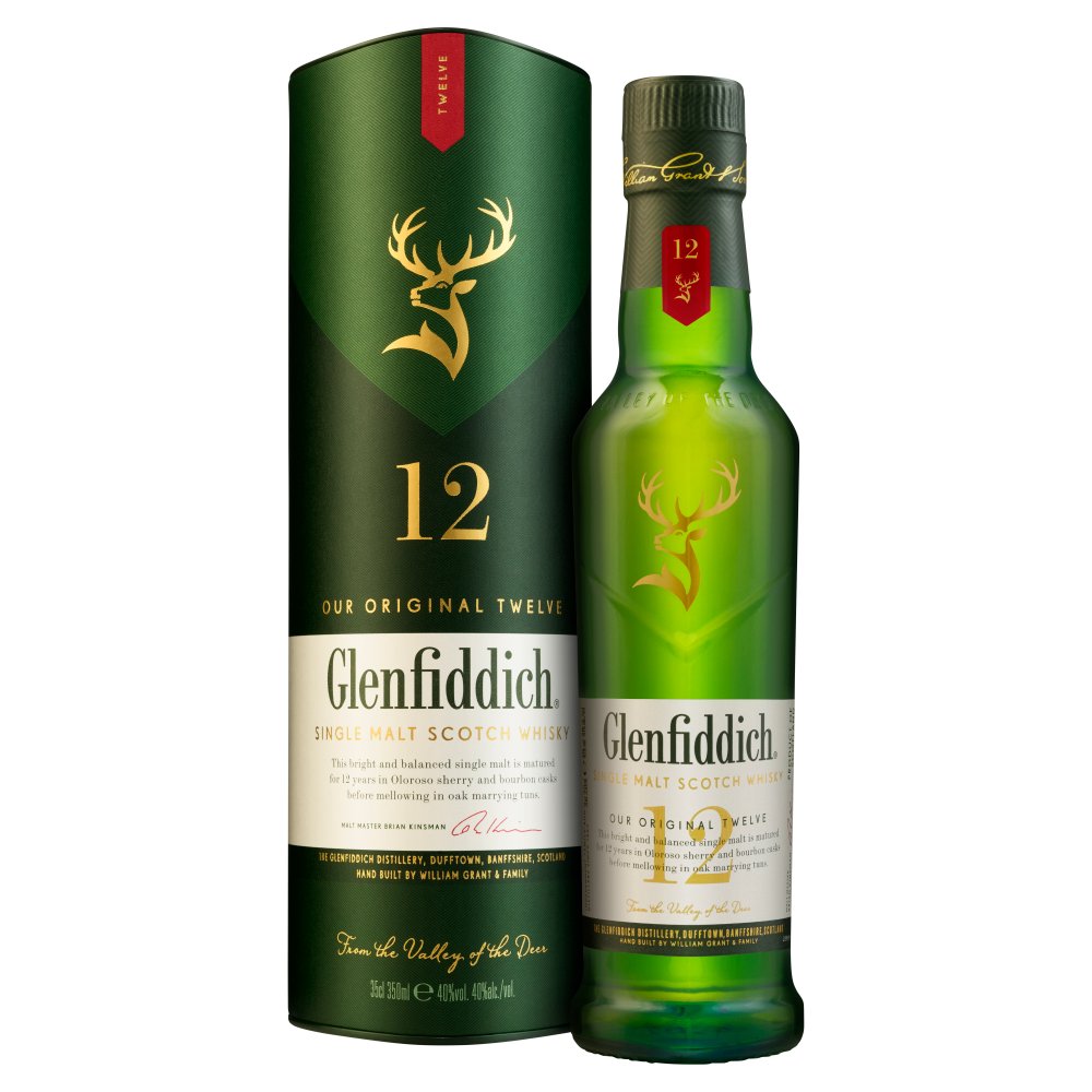 869120 Glenfiddich 12 Year Old Single Malt Scotch Whisky 1 x 35Cl - Image 1
