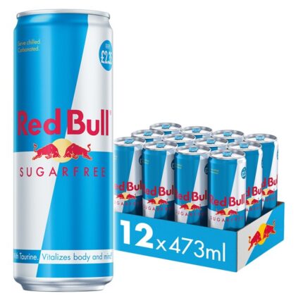 Red Bull Energy Drink Sugar Free 473ml x 12