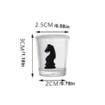 Glass Wine & Glass Chess Game Set - Image 3