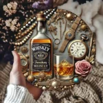 Vintage-Inspired Whiskey Round Tin Sign x 1 - Image 5