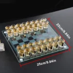 Glass Wine & Glass Chess Game Set - Image 4